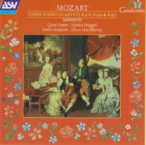 Mozart: 3 Piano Quartets, K. 478, K. 493, K. 452