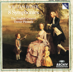 William Boyce: 8 Symphonies - The English Concert &amp; Trevor Pinnock Cover Art