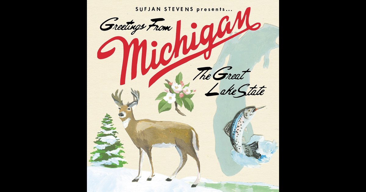 Greetings from Michigan, The Great Lake State (Deluxe