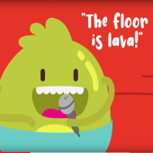 The Floor is Lava Song for Kids - The Kiboomers Cover Art