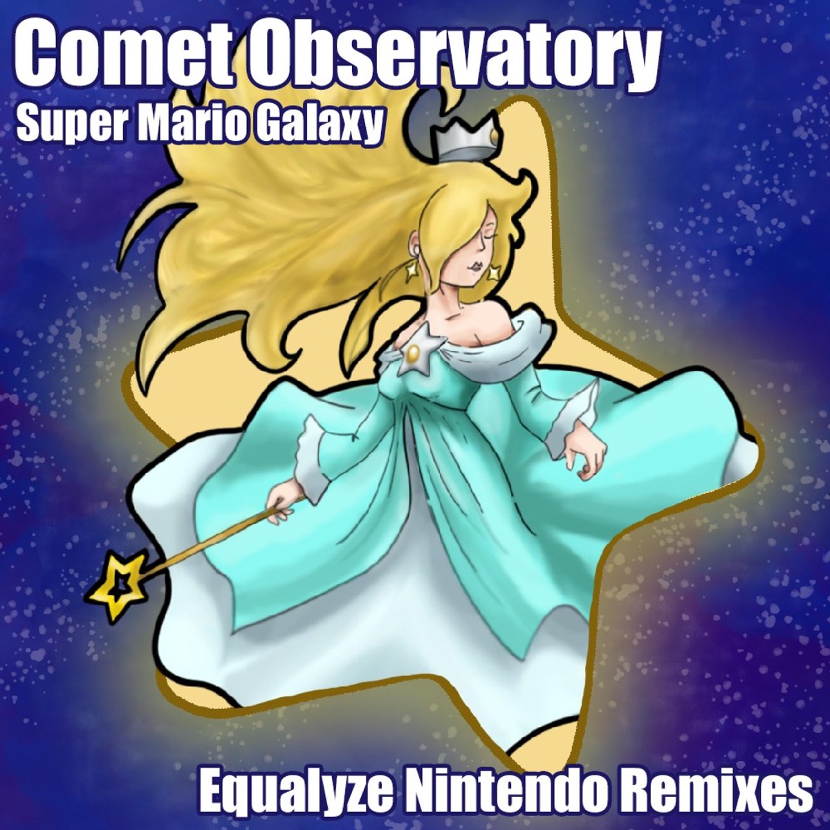 Mario Galaxy Rosalina Diamond Painting 