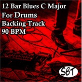 12 Bar Blues in C Major for Drums Backing Track 90 BPM, Vol. 1 artwork