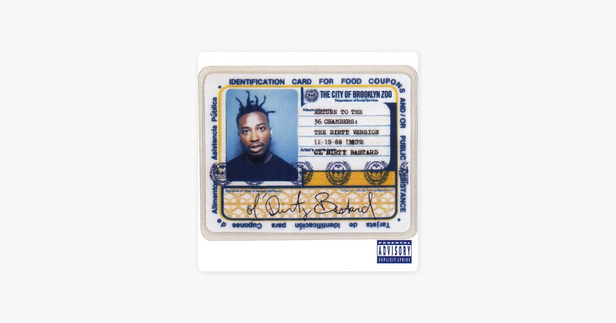 Ol Dirty Bastard Id Card