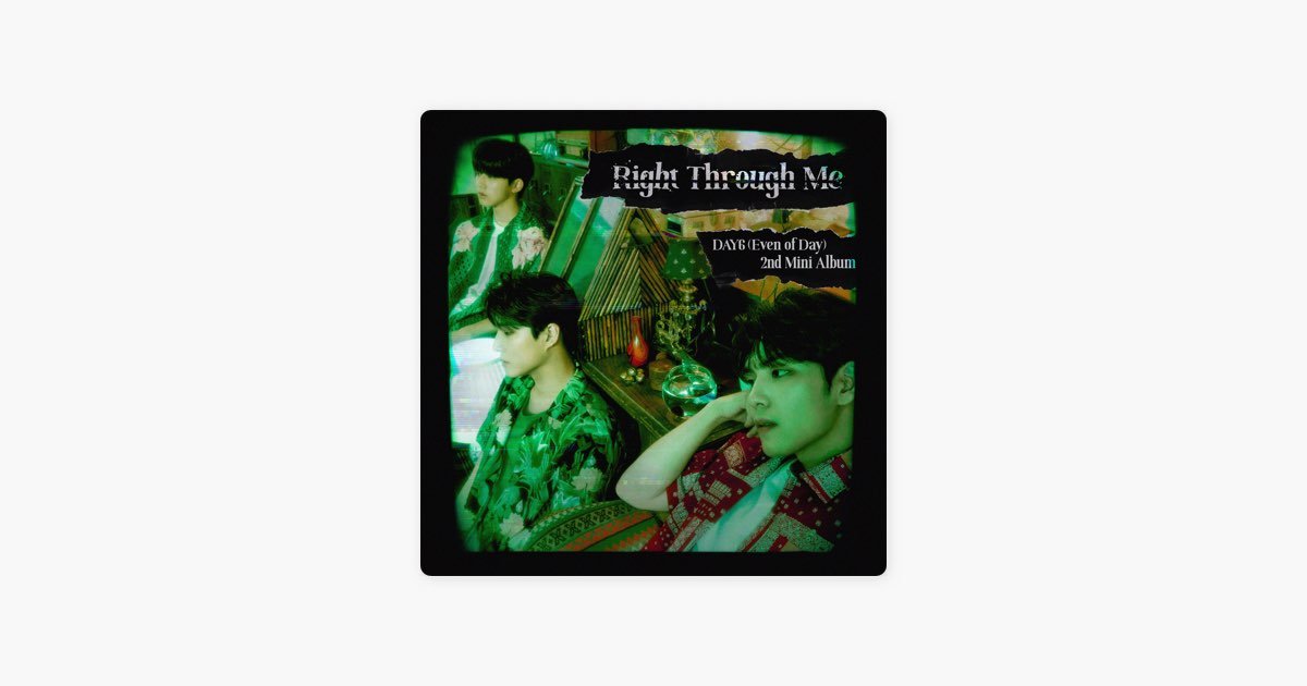 DAY6 (Even of Day) Right Through Me 特典付き K-Pop CD Day6(Even of Day) - 2nd Mini Album 'Right Through Me