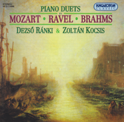 Piano Duets by Mozart, Ravel and Brahms - Dezsö Ránki &amp; Zoltán Kocsis Cover Art