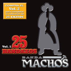 25 Bandazos de Machos, Vol. 1 - Banda Machos Cover Art