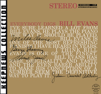 album cover Everybody Digs Bill Evans (Keepnews Collection)