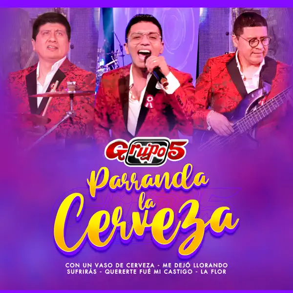 Parranda la Cerveza: Con un Vaso de Cerveza / Me Dejó Llorando / Quererte Fué Mi Castigo / La Flor / Que Mala — Grupo 5