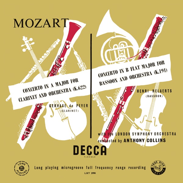 Mozart: Symphony No. 33; Minuet, K. 334; Clarinet Concerto; Bassoon Concerto (Anthony Collins Complete Decca Recordings, Vol. 1)