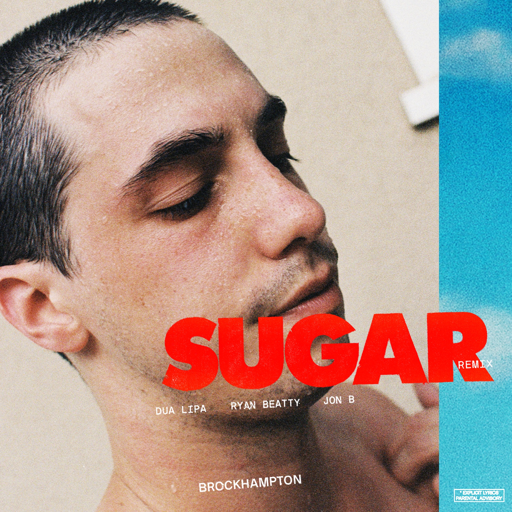BROCKHAMPTON – SUGAR (Remix) [feat. Dua Lipa] – Single Cover