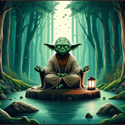 Yoda Jedi Training Meditation 5 minutes of breathing for 4 hours of serenity - Litem Cover Art