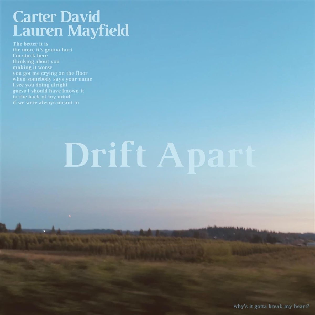 ‎Drift Apart (feat. Lauren Mayfield) - Single by Carter David on Apple ...