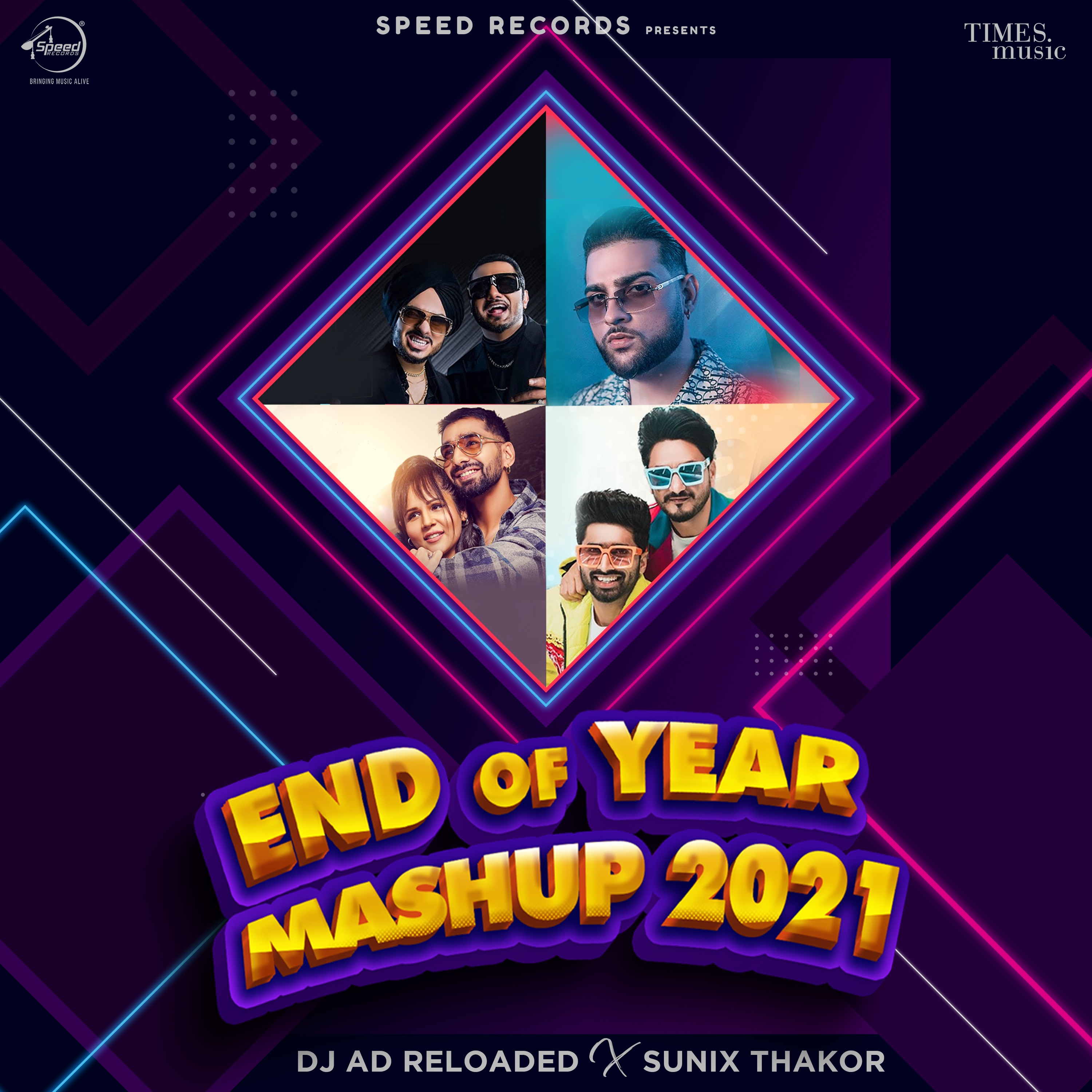 End Of Year Mashup 2021 - Single by DJ AD Reloaded & Sunix Thakor album cover