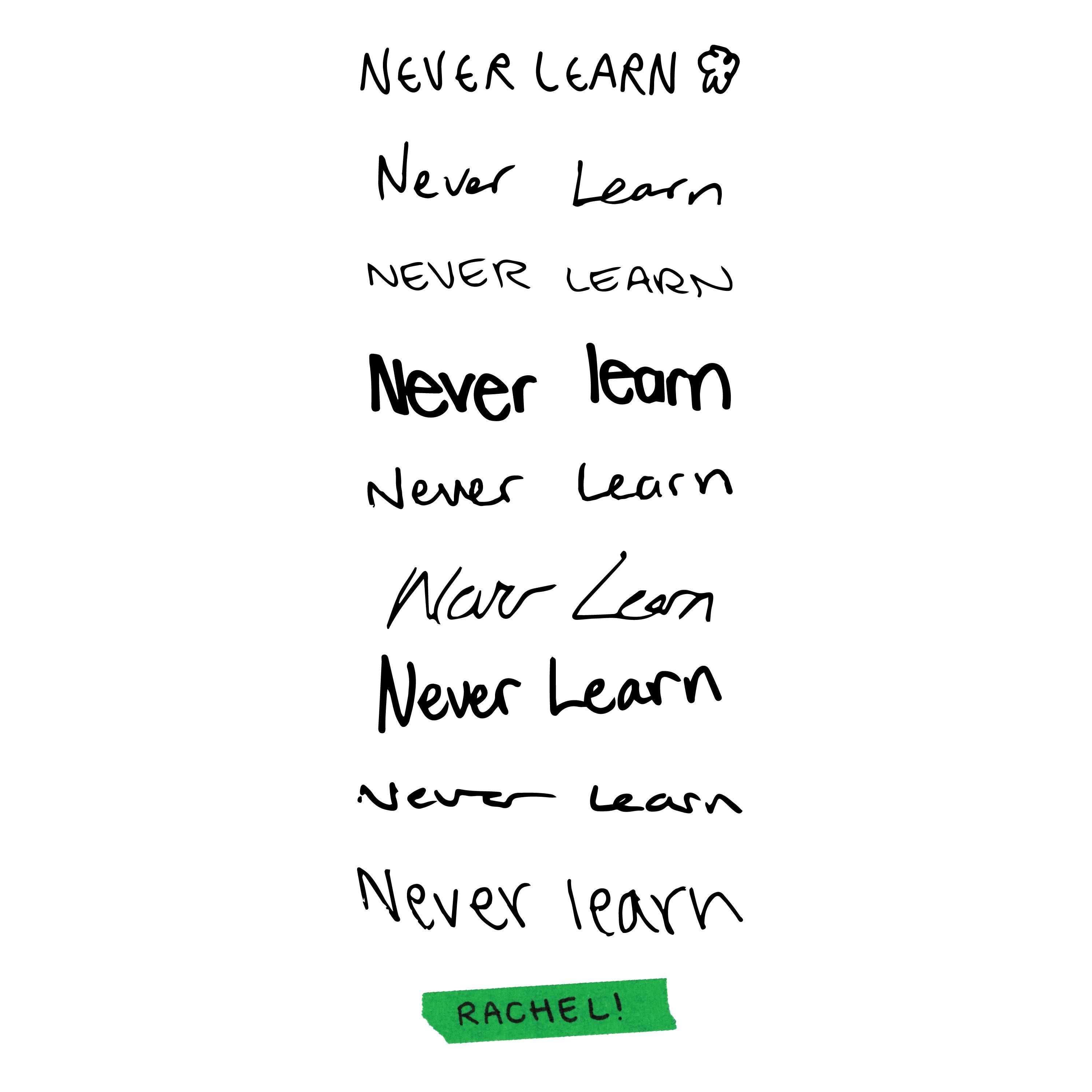 Never Learn - Single
