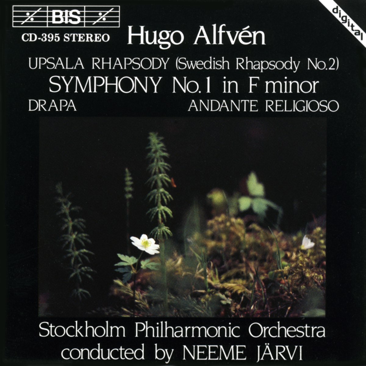 CD cover of Symphony 1 by Hugo Alfen from Neeme Jarvi on BIS