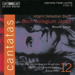 Bach: Cantatas, Vol. 12 - BWV 21 &amp; 147 - Bach Collegium Japan &amp; Masaaki Suzuki Cover Art