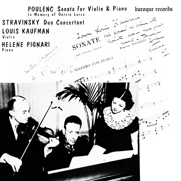 Poulenc: Sonata For Violin & Piano - Stravinsky: Duo Concertante