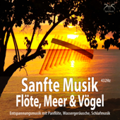 Sanfte Musik Flöte, Meer und Vögel - Entspannungsmusik mit Panflöte, Wassergeräusche, Schlafmusik
