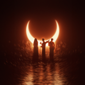 Trái đất ôm Mặt trời song art