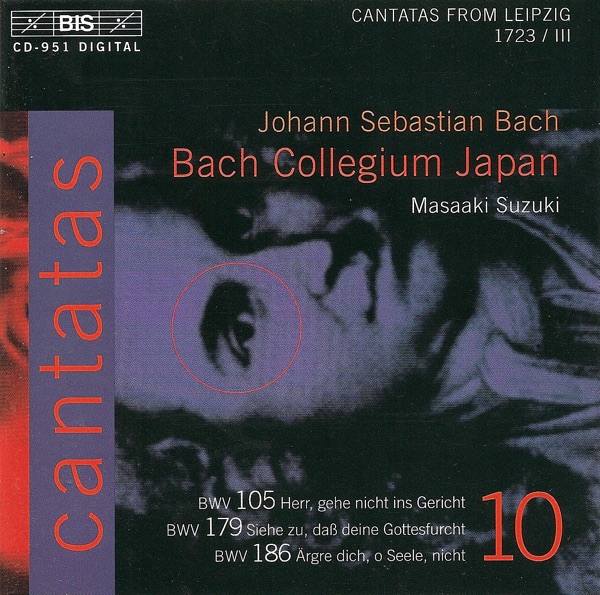 Bach: Cantatas, Vol. 10 - BWV 105, 179 & 186