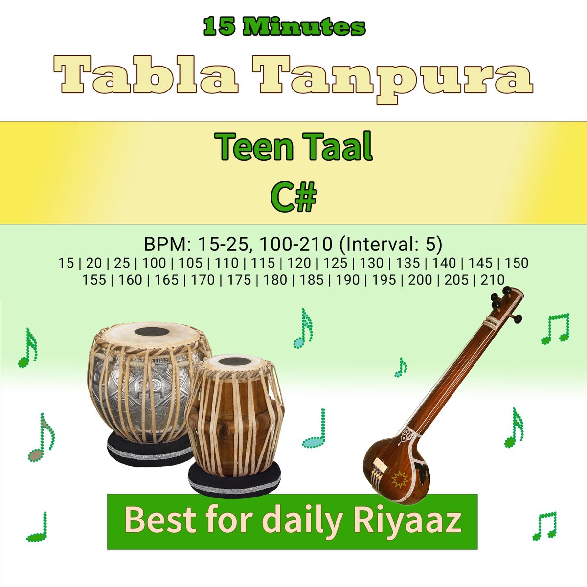 ‎Best C Teen Taal Tabla Tanpura by Saru Loops on Apple Music