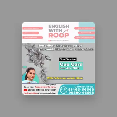 Listen to English with Roop, watch music videos, read bio, see tour dates & more!