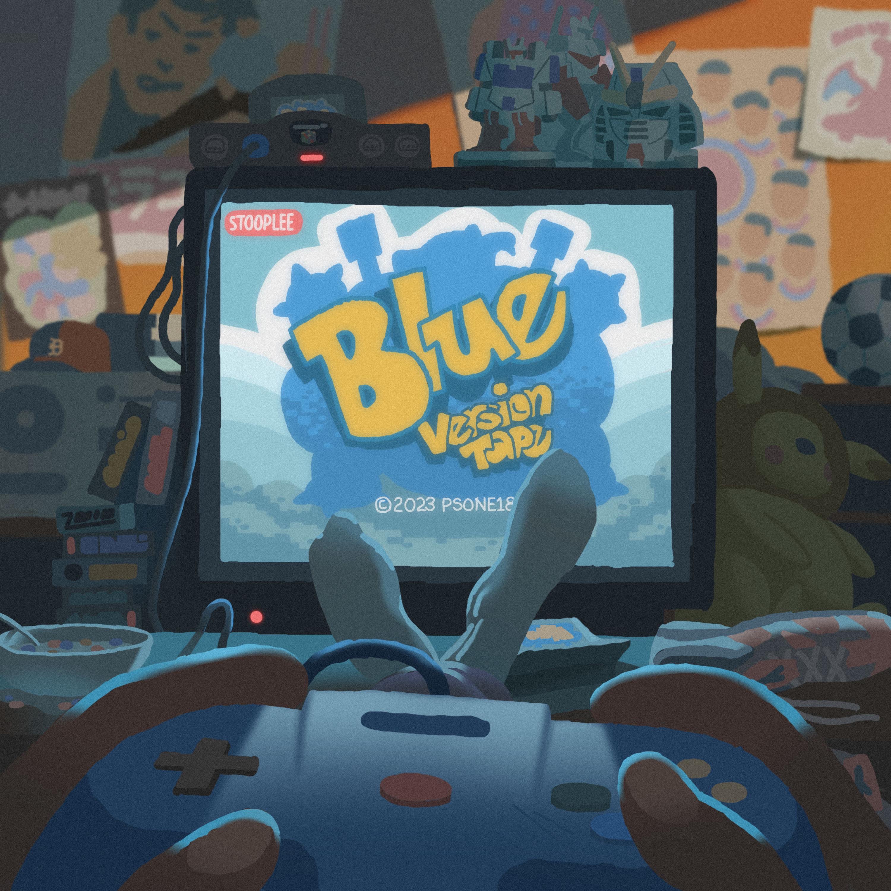 Blue Version Tape - EP by stoop lee album cover