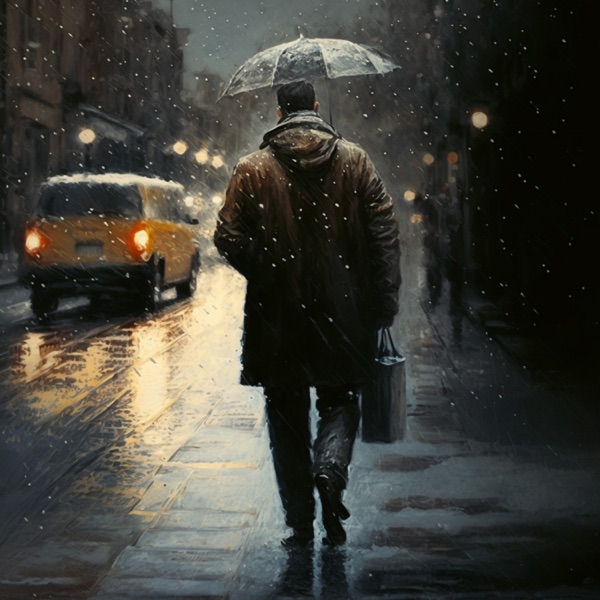 Pure Heavy Rain with Rumbling Thunder