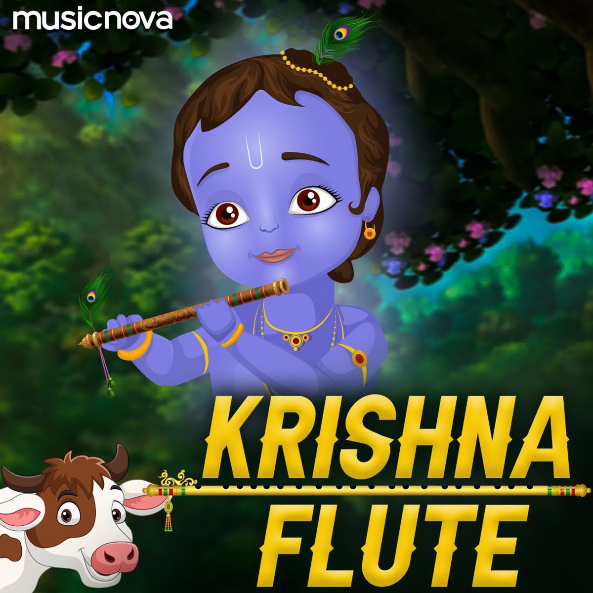 krishna flute animation