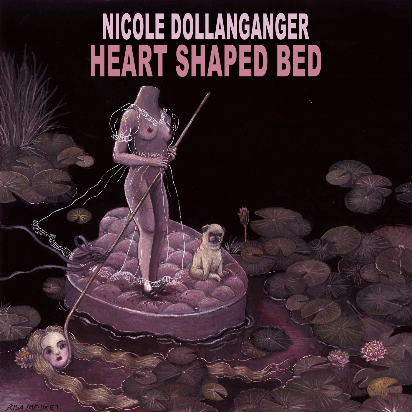 Heart Shaped Bed by Nicole Dollanganger