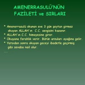 Amenerrasulü - (Ebubekir Şatıri)