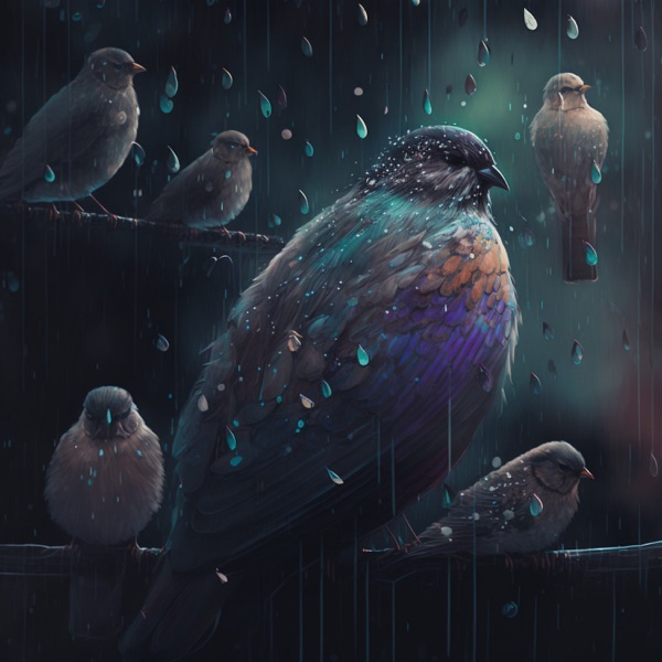 Calming Rain With Soothing, Singing Birds
