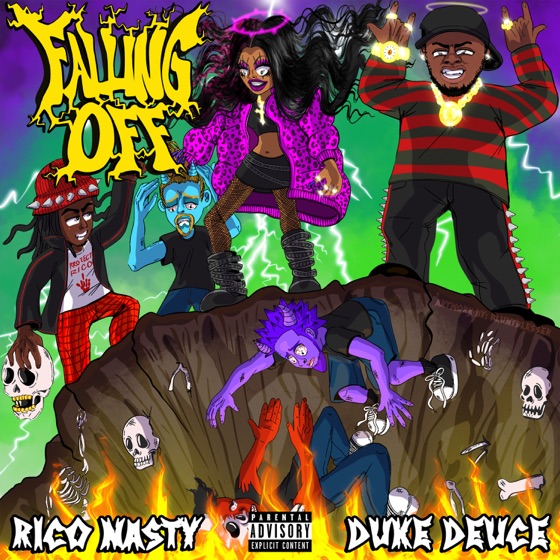 Cover artwork for Falling Off (feat. Rico Nasty)