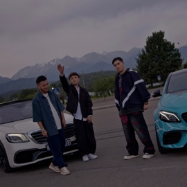 На Мерседесе Kally Oscar, Adil & ALisher Konysbaev