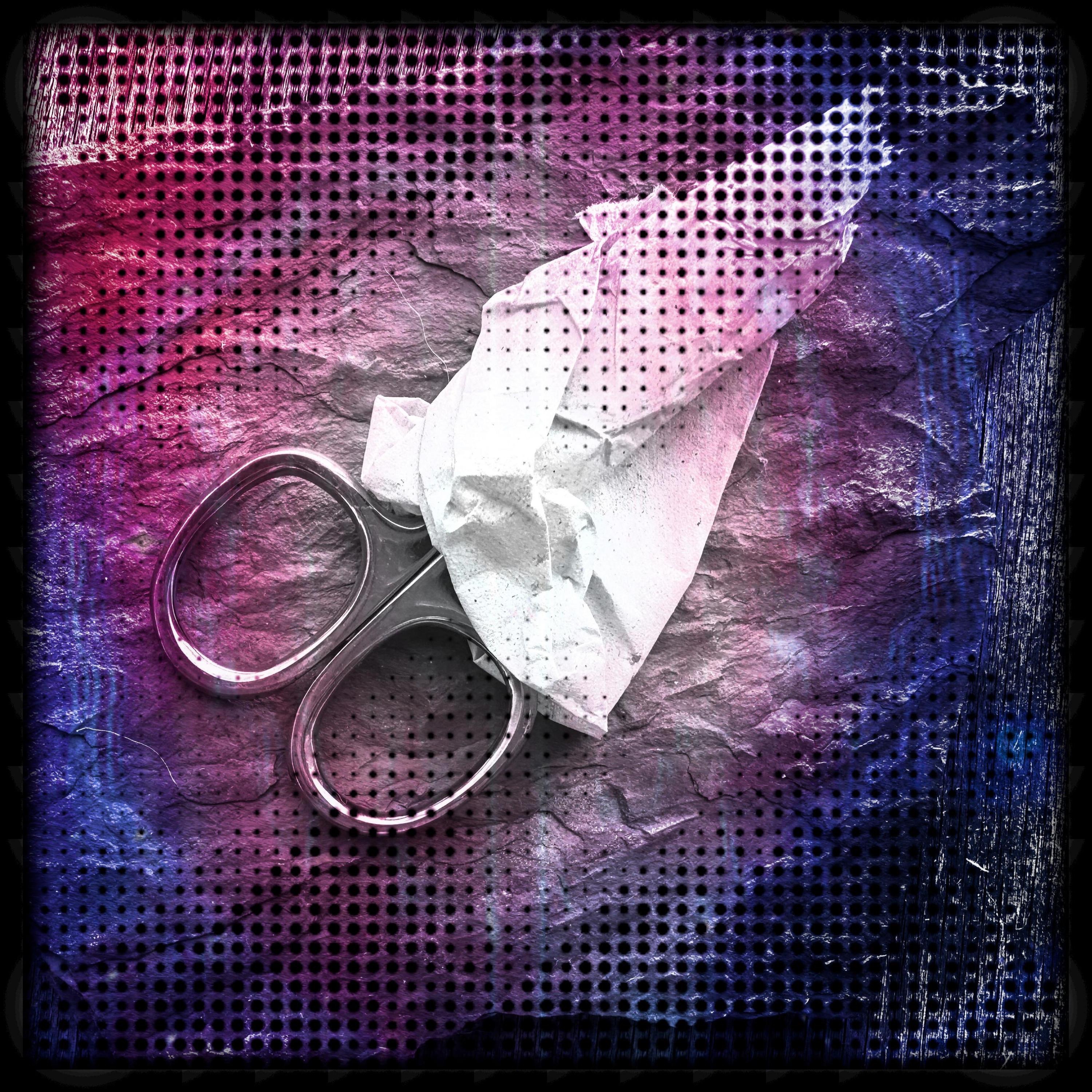 Paper-Wrapped Scissors - Single
