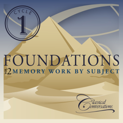 Foundations Cycle 1, Vol. 2 - Memory Work by Subject - Classical Conversations Cover Art