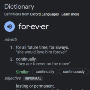 Forever ain't Forever