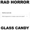 Glass Candy - Rad Horror lyrics