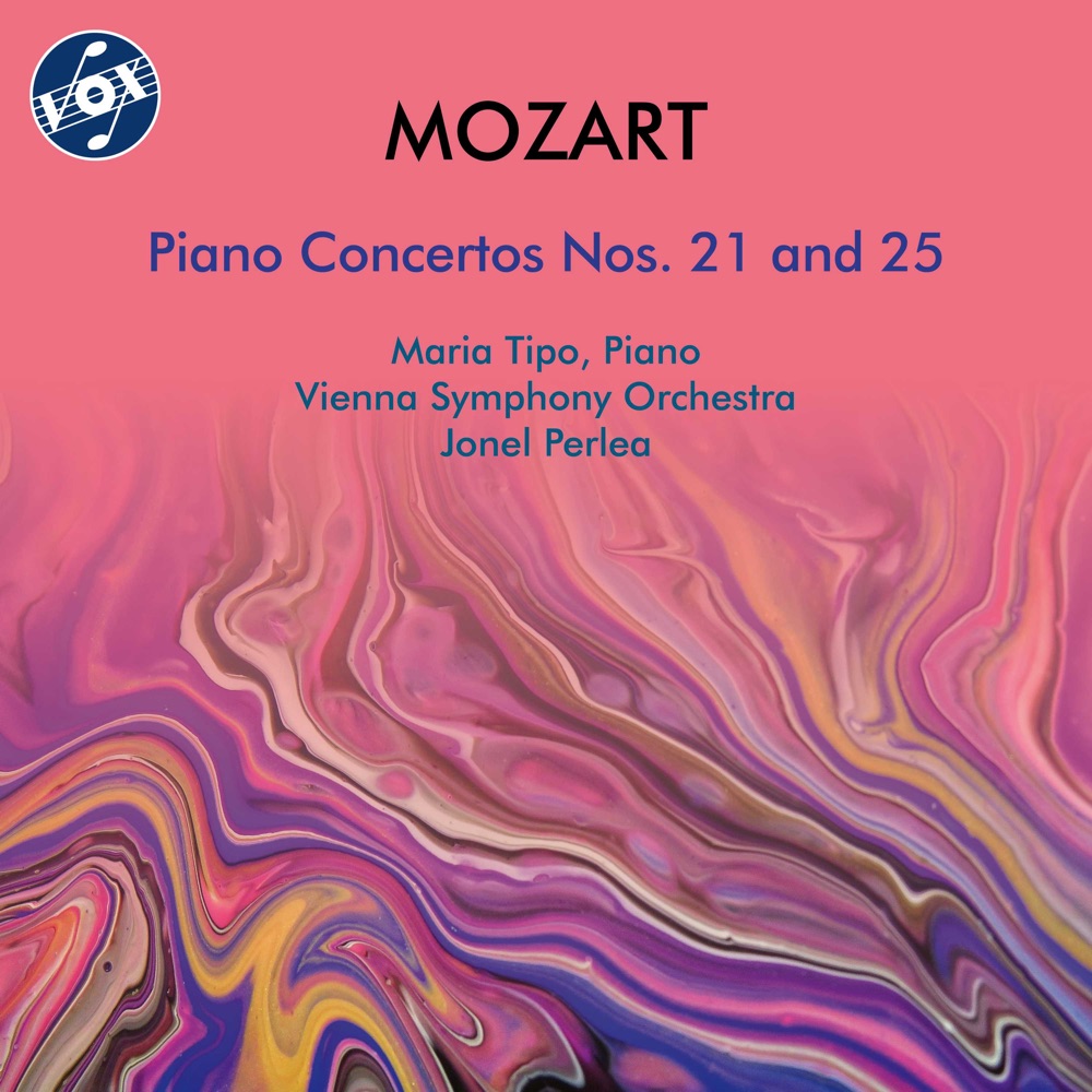 Обложка альбома «Mozart: Piano Concerto No. 21 in C Major, K. 467 "Elvira Madigan" & Piano Concerto No. 25 in C Major, K. 503» — Maria Tipo, Vienna Symphony & Jonel Perlea