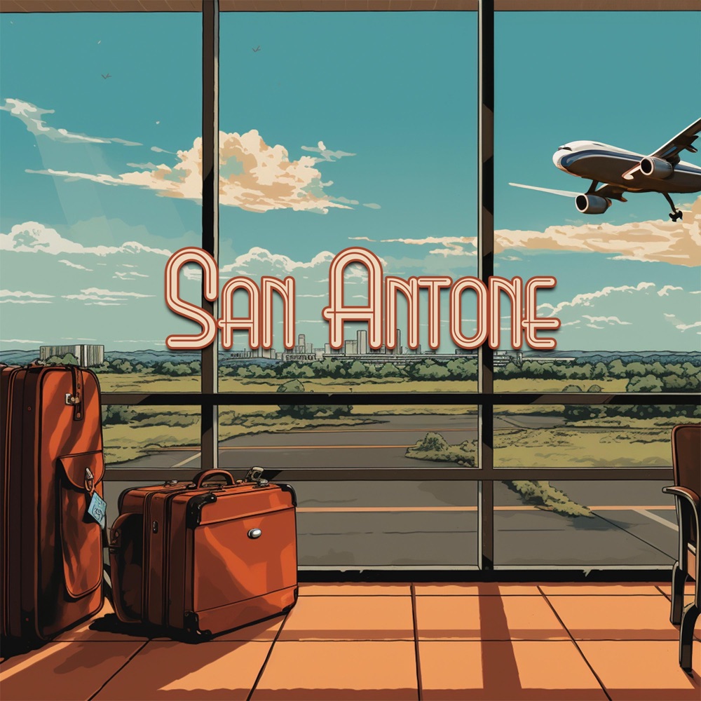 San Antone single cover art by Daniel Strickland