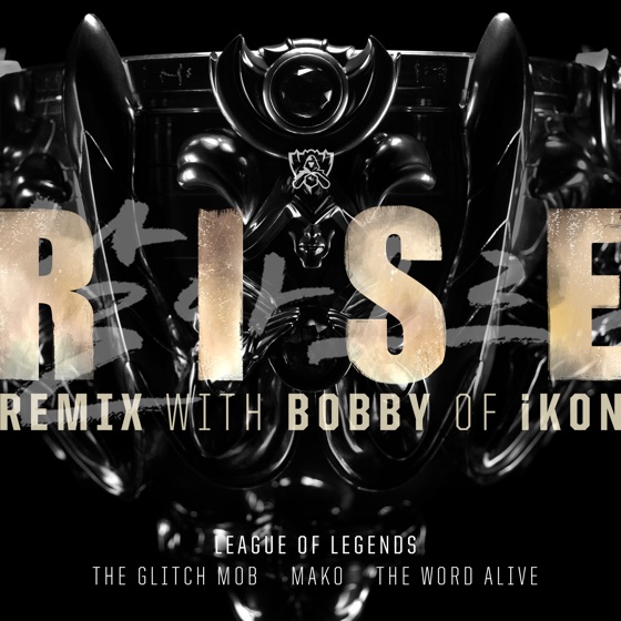 Cover artwork for Rise (feat. The Glitch Mob & the Word Alive)