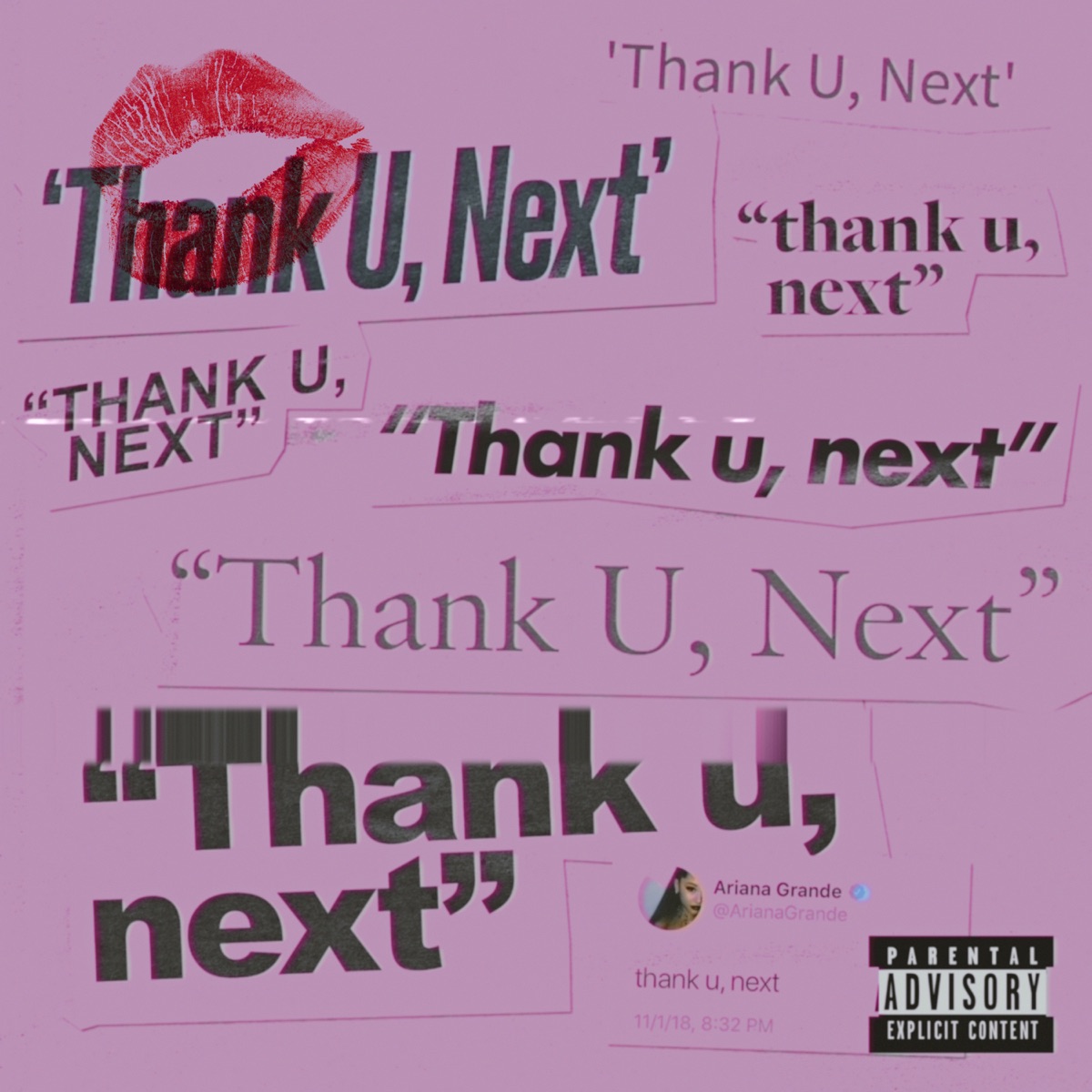 thank u next - Single Ariana Grande CD cover
