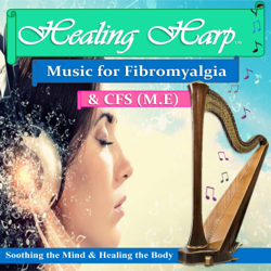Healing Harp Music for Fibromyalgia &amp; C.F.S (M.E) - Bethan Myfanwy Hughes Cover Art