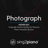 Photograph (Higher Key) [Originally Performed by Ed Sheeran] [Piano Karaoke Version]