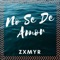No Se de Amor - Zxmyr lyrics