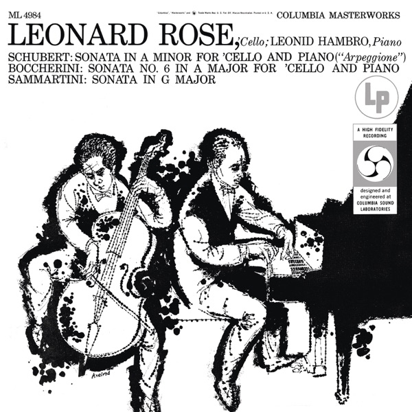 Schubert: Arpeggione Sonata / Boccherini: Cello Sonata in A Major / Sammartini: Cello Sonata in G Major