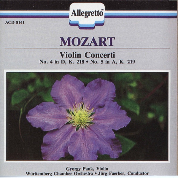 Mozart: Violin Concertos Nos. 4 & 5 "Turkish"