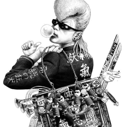 氣志團 アルバム「愛してナイト」特典　氣志團2010年モデルオリジナル腕章 氣志團 アルバム「愛してナイト」特典 氣志團2010年モデル