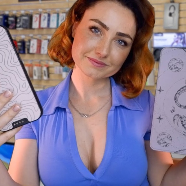 ASMR - SUPER NICE Tech Store Assistant helps you choose a new phone case (ft. BURGA) - Single