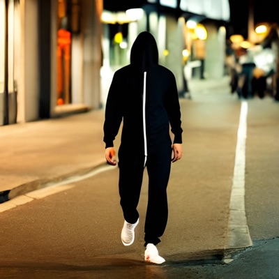 Schwarzer Tracksuit - Single